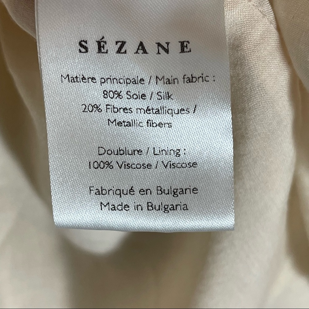 Sezane Laureline Jungle Printaniere Silk Dress - Picture 8 of 11